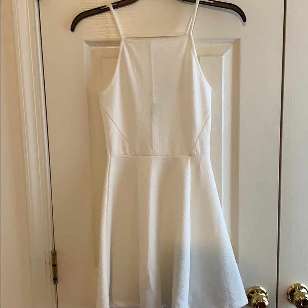 White mini dress
